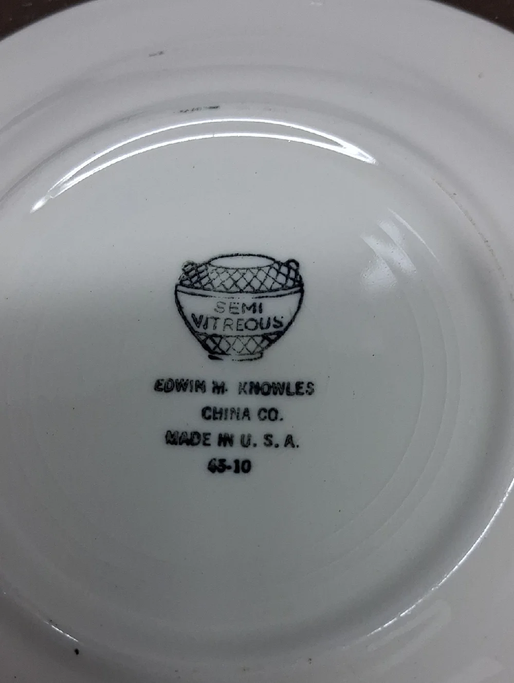6 Pc EDWIN KNOWLES-4 Saucers, 1 Cup, 1‎ Dessert Plate-Replacement Pieces Winslow